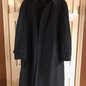 London Fog premium rain overcoat.